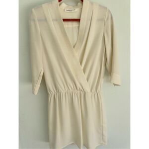Amanda Uprichard cream dress, size S